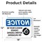 Signmission Wheels Must Be Chocked OSHA Notice Sign, Vinyl Decal, 18in W x 12in L, 2PK OS-2PACK-NS-D-1218-L-16909 - alternate 4